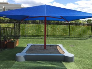 Blue Playground Shade Umbrella