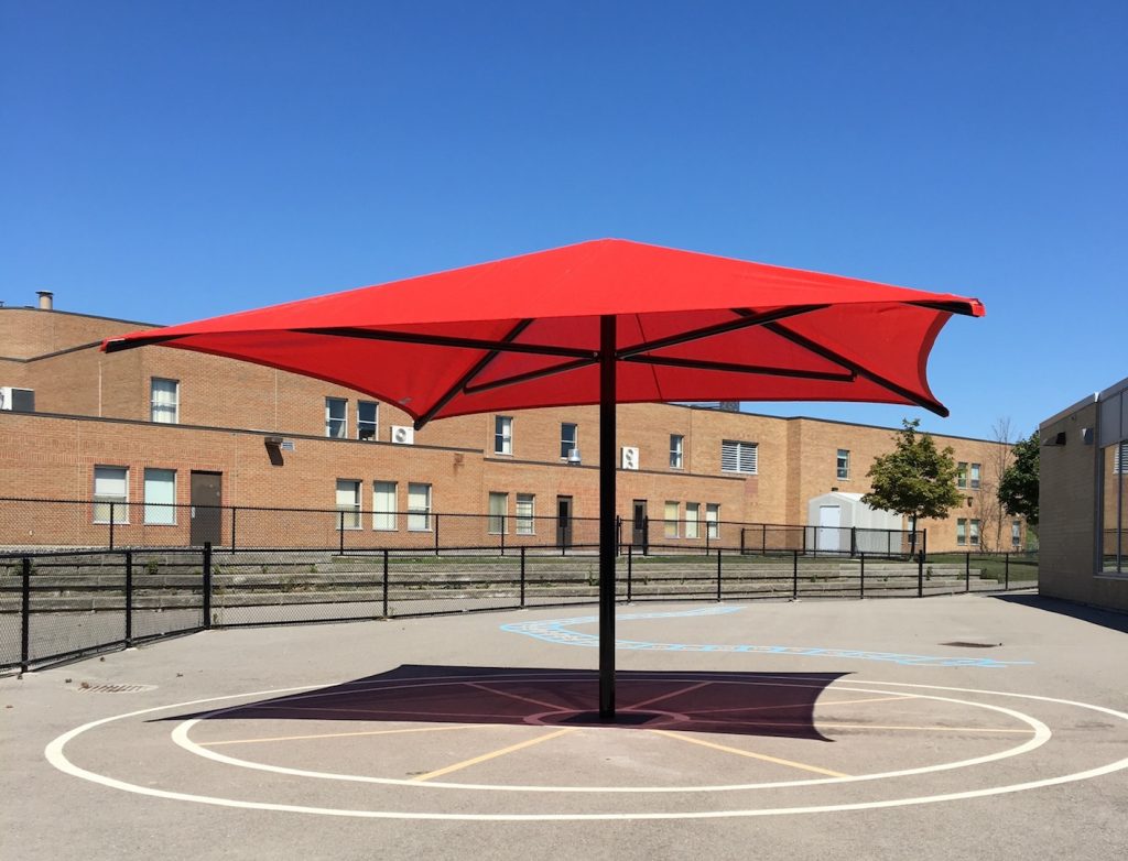 Red Playground Shade Umbrella